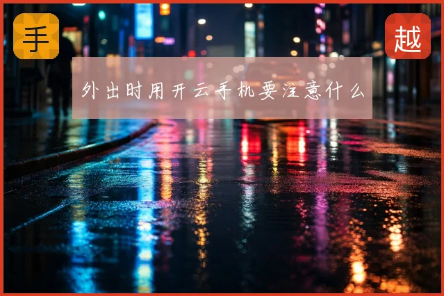 外出时用开云手机要注意什么